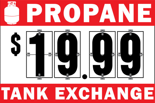 Propane Tank Exchange Flip-Sign
