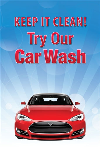 Try Our Car Wash- Waste Container Insert
