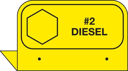 Aluminum FPI Tags- "#2 Diesel"