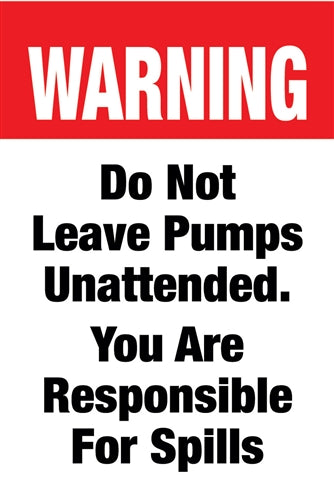 Pumps Warning Aluminum