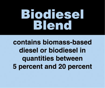 Decal- Biodiesel Blend