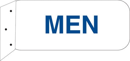 Men- 9"w x 4"h Aluminum Restroom Sign