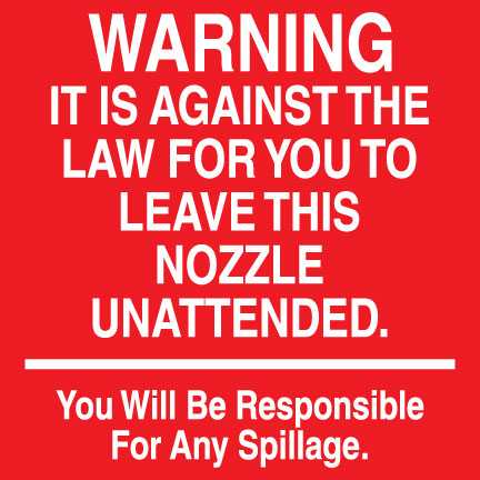 Warning It Is Against Law- 6"w x 6"h Decal
