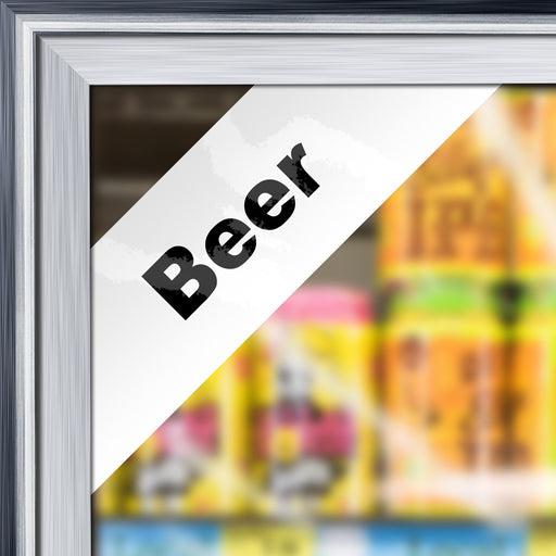 "Beer" Cooler Door Decal
