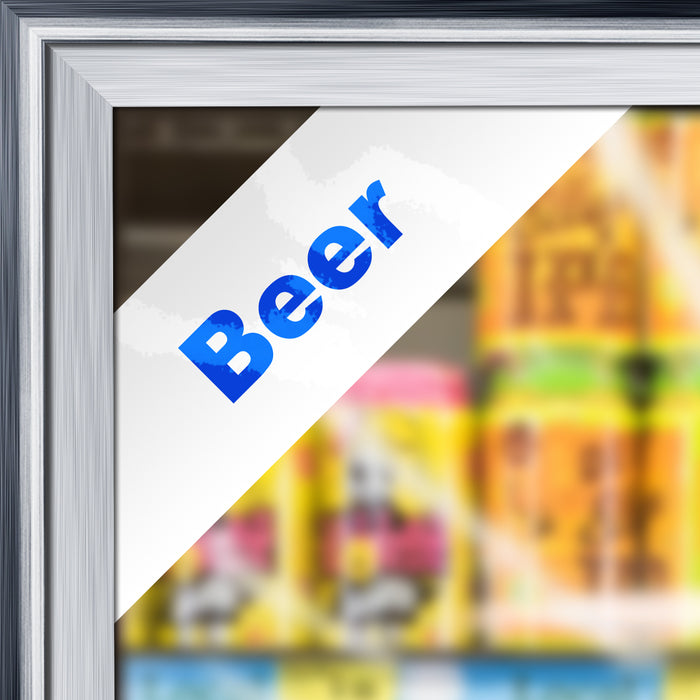"Beer" Cooler Door Decal