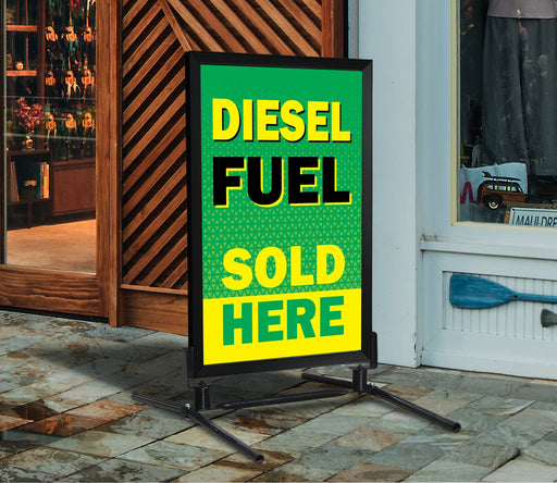 Diesel Fuel Sold Here- 28" x 44" .020 Styrene Insert