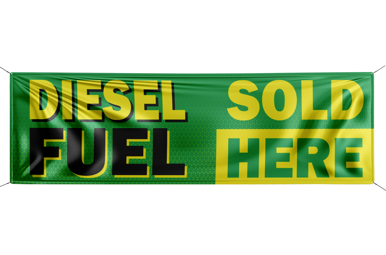 Diesel Fuel Sold Here- Banner, 10'w x 3'h