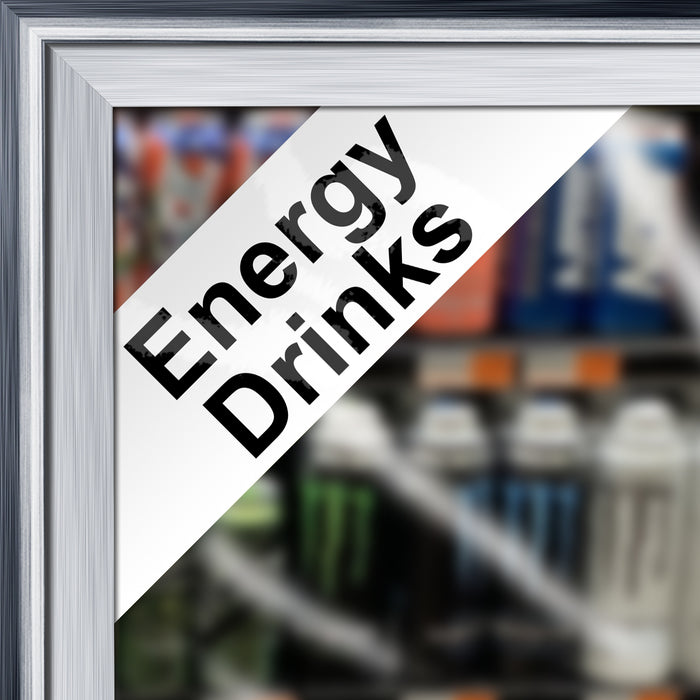"Energy Drinks" Cooler Door Decal