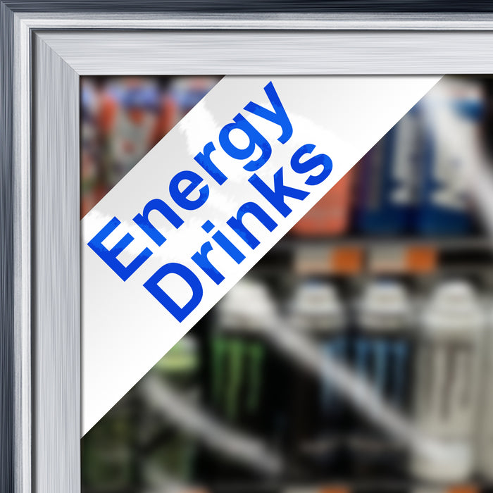 "Energy Drinks" Cooler Door Decal