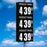 10" Flip Numbers- Three Product, double-sided sign