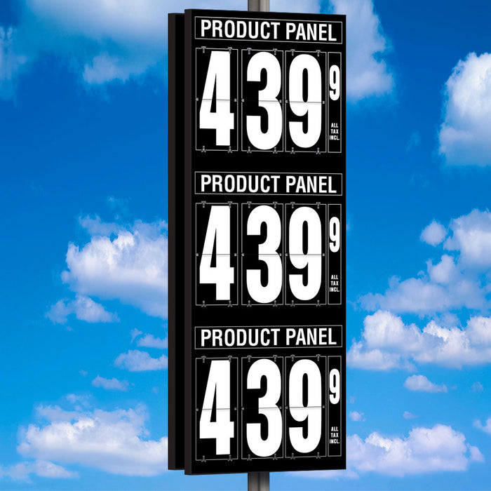 20" Flip Numbers- Three-Product, Double-Sided Pole Mount
