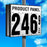 24" Flip Numbers- Single-Product, Double-Sided Pole Mount