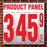 40" Flip Numbers- Single-Product, Wall or Pole Mount