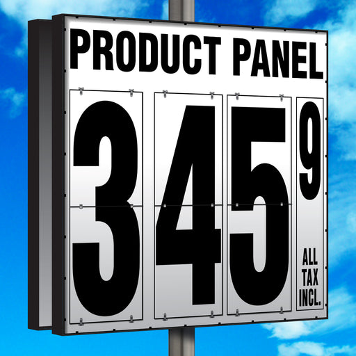 40" Flip Numbers- Single-Product, Double-Sided Pole Mount