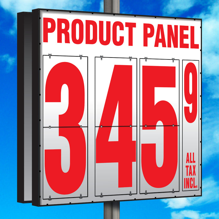 40" Flip Numbers- Single-Product, Double-Sided Pole Mount