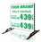 Two Product Flip All Double Sided Sign