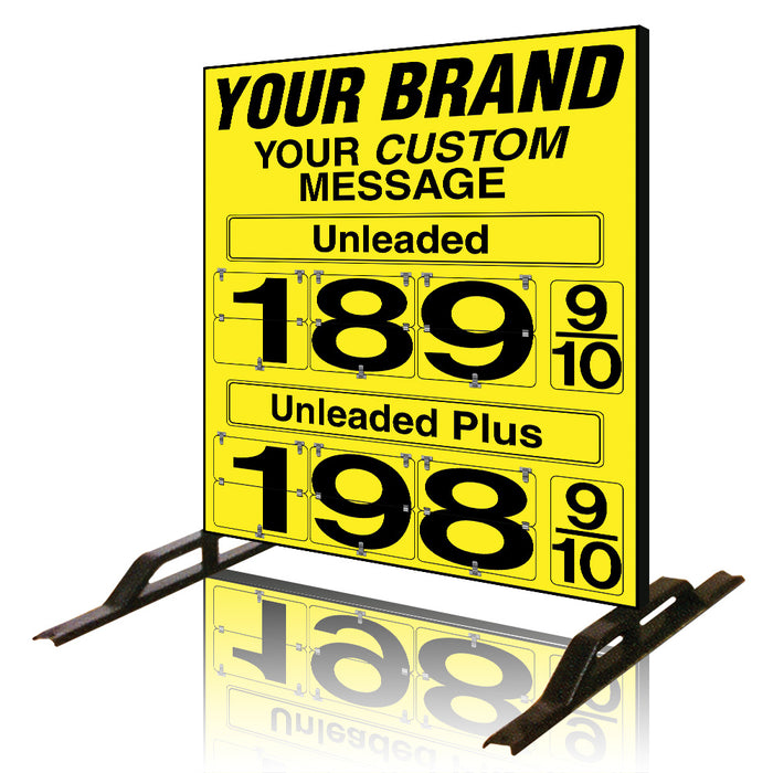 Two Product Fuel Price Sign