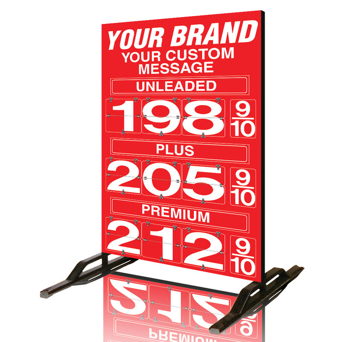 Three Product Fuel Price Sign