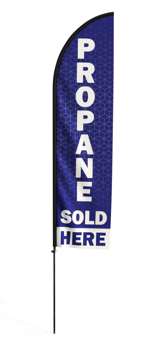 Propane Sold Here Flag- Blade Style