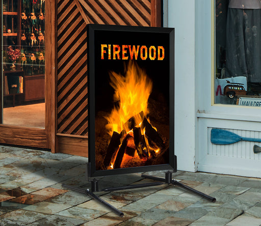Firewood-  28"w x 44"h Styrene Insert