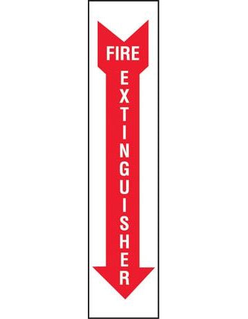 Fire Extinguisher- 4"w x 18"h Decal