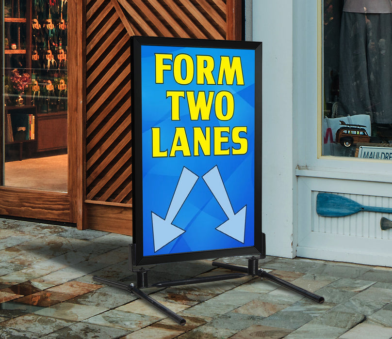 Form Two Lanes- 28" x 44" .020 Styrene Insert