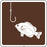 (Fishing) Symbol- 12"w x 12"h Reflective Camp Sign