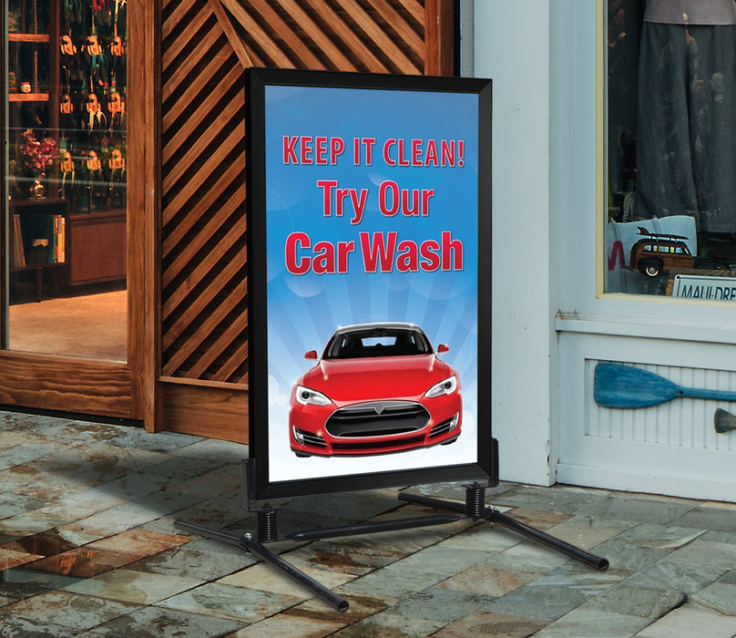 Keep It Clean. Try Our Car Wash- 28" x 44" .020 Styrene Insert