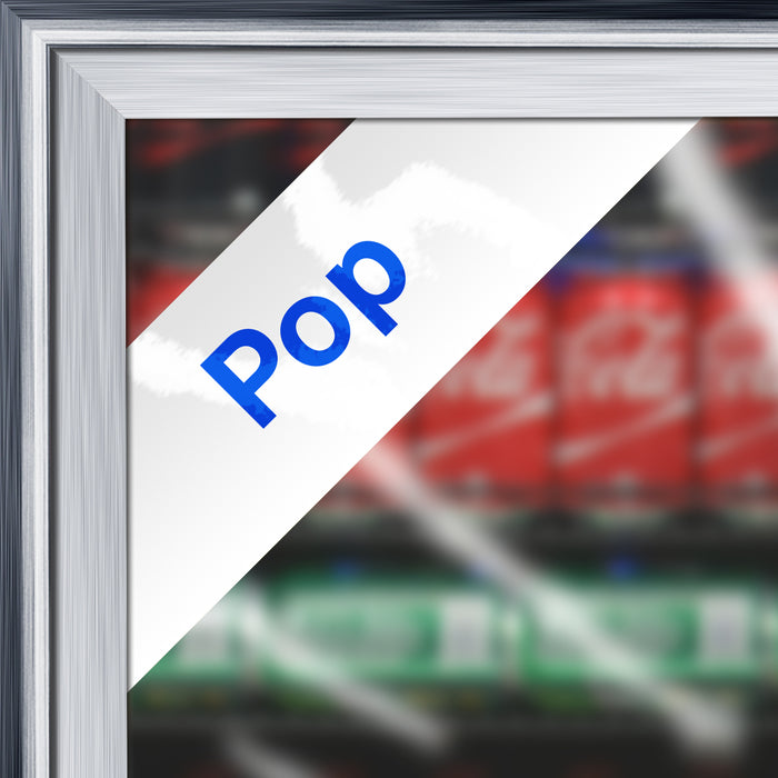 "Pop" Cooler Door Decal