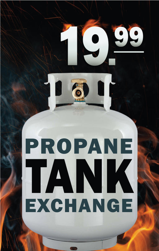 LP Tank Exchange- 28"w x 44"h Styrene Insert