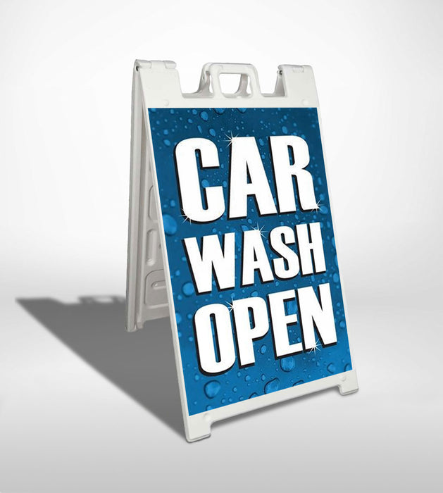 Car Wash Open- 24"w x 36"h 4mm Coroplast Insert