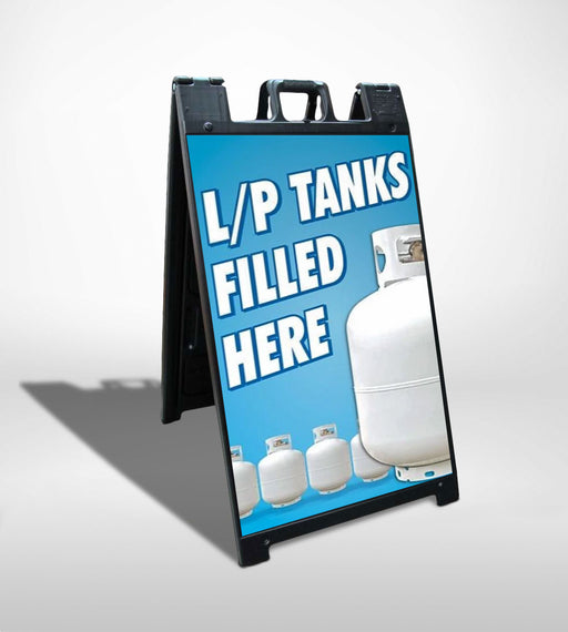 LP Tanks Filled Here- 24"w x 36"h .040 Styrene Insert