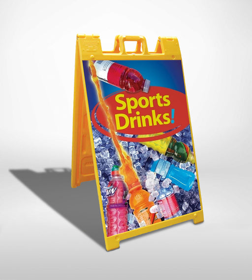 Sport Drinks- 24"w x 36"h .040 Styrene Insert