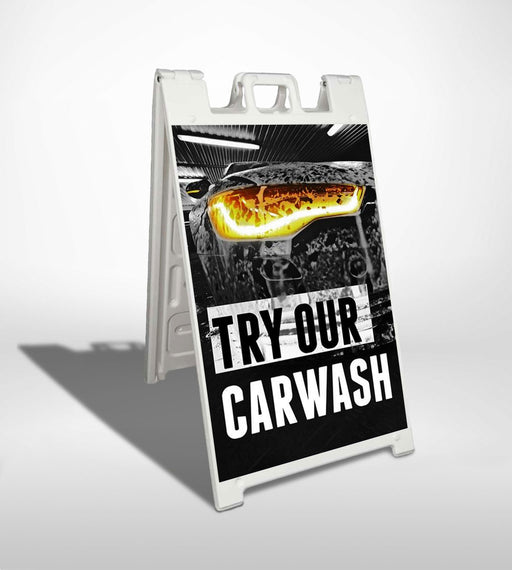 Try Our Car Wash- 24"w x 36"h 4mm Coroplast Insert