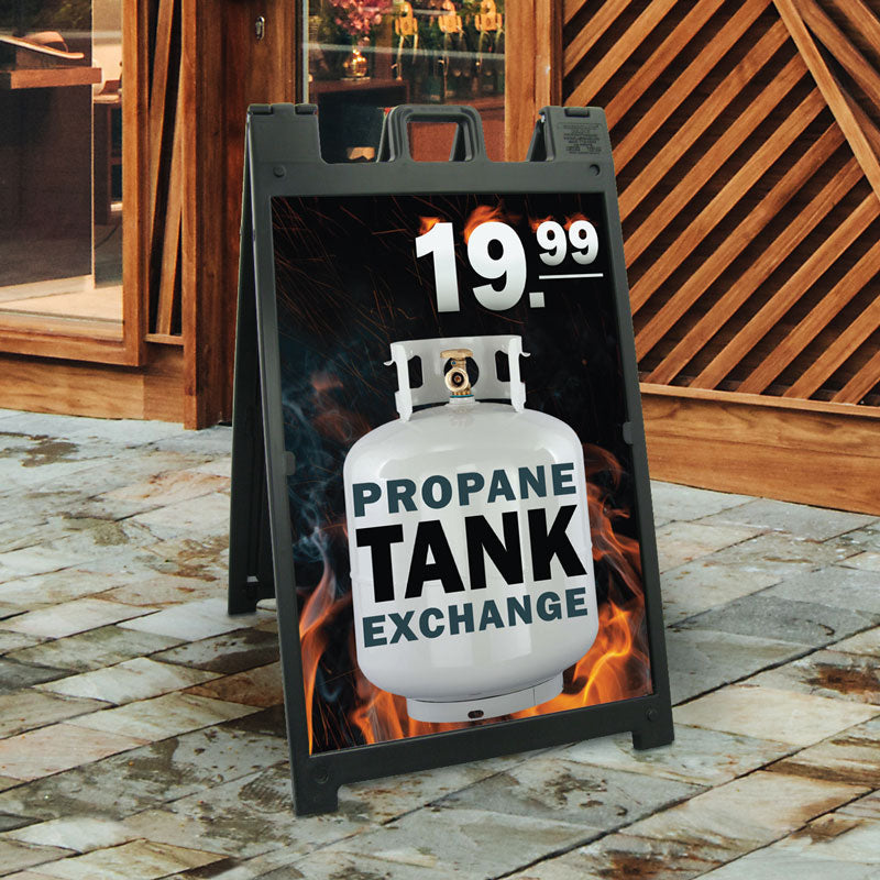 LP Tank Exchange- 24"w x 36"h .040 Styrene Insert
