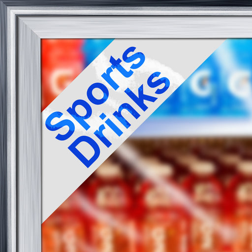"Sports Drinks" Cooler Door Decal