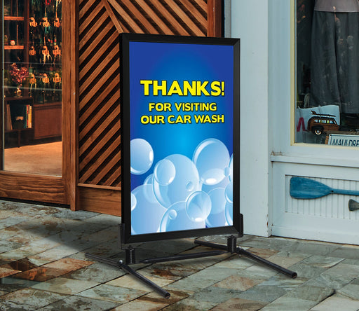 Thanks For Visiting Our Car Wash- 28" x 44" .020 Styrene Insert