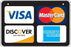 Visa MasterCard Discover & Amex- Aluminum Bracket Sign