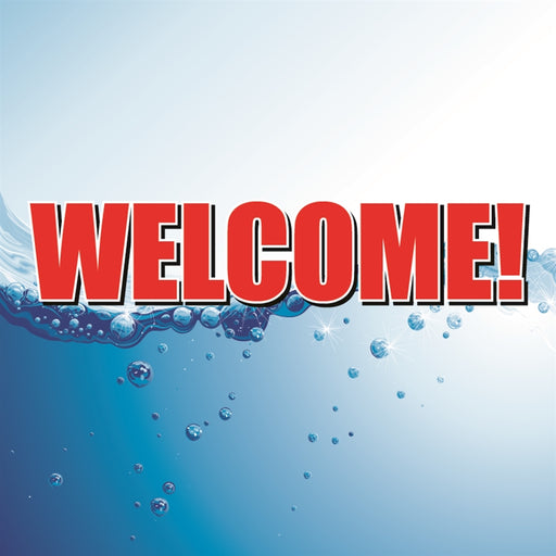Welcome!- 12"w x 12"h Square Sign