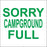Squarecade Panel- "Sorry Campground Full"