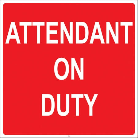 Attendant On Duty- 24"w x 24"h Squarecade Panel
