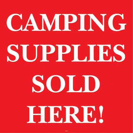 Camping Supplies- 24"w x 24"h Squarecade Panel