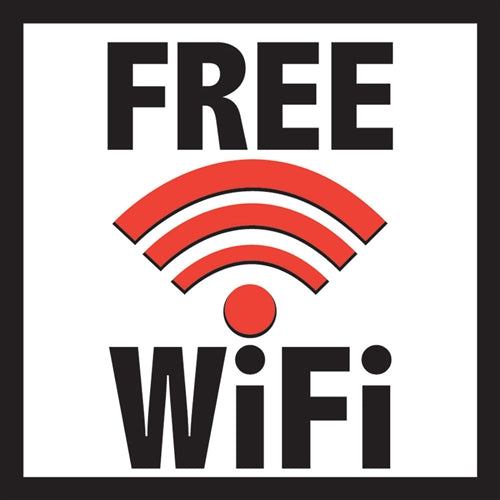Free WiFi- 24"w x 24"h Squarecade Panel