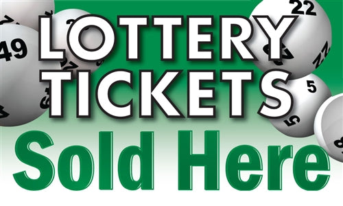 Lottery Tickets- 20"w x 12"h Ceiling Dangler