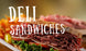 Deli Sandwiches- 20"w x 12"h Ceiling Dangler
