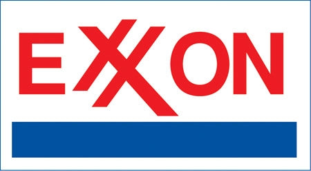 Die-Cut Decal- "Exxon" Logo