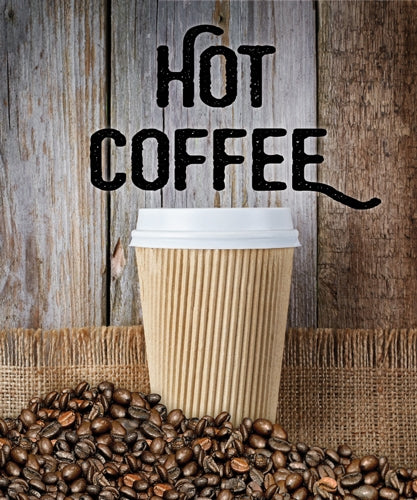 Hot Coffee- Double Message Pump Topper Insert