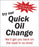 Try Our Quick Oil Change- Double Message Pump Topper Insert
