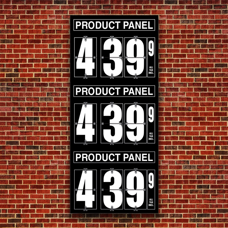 10" Flip Numbers, Three Product gas price sign