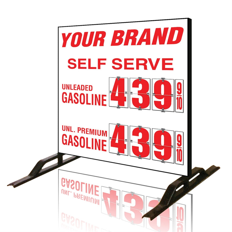 Gas Price Flip Sign - features_double sided